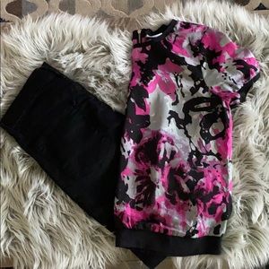 S/S Abstract Blouse